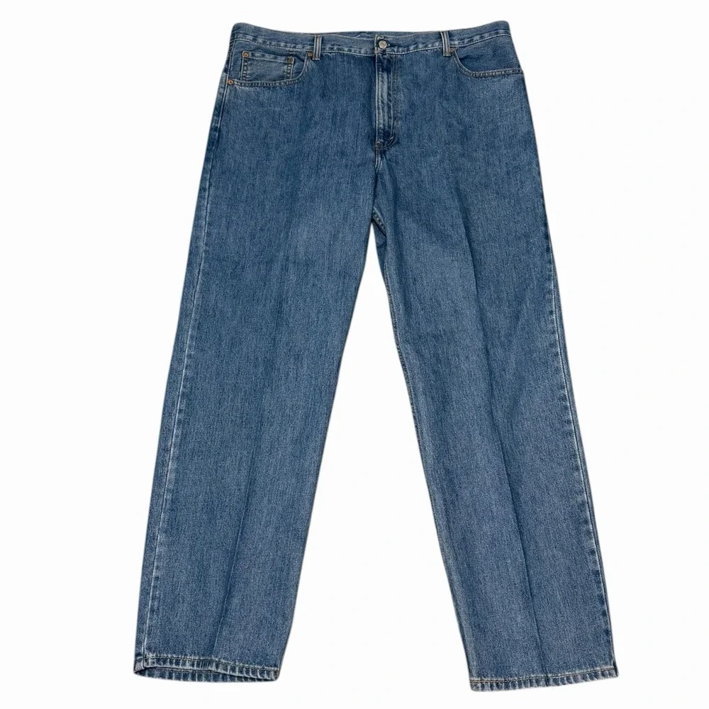Levi's 550 Relaxed Fit Straight Leg Jeans Medium Wash‎ Men's Size W42 L32 EUC